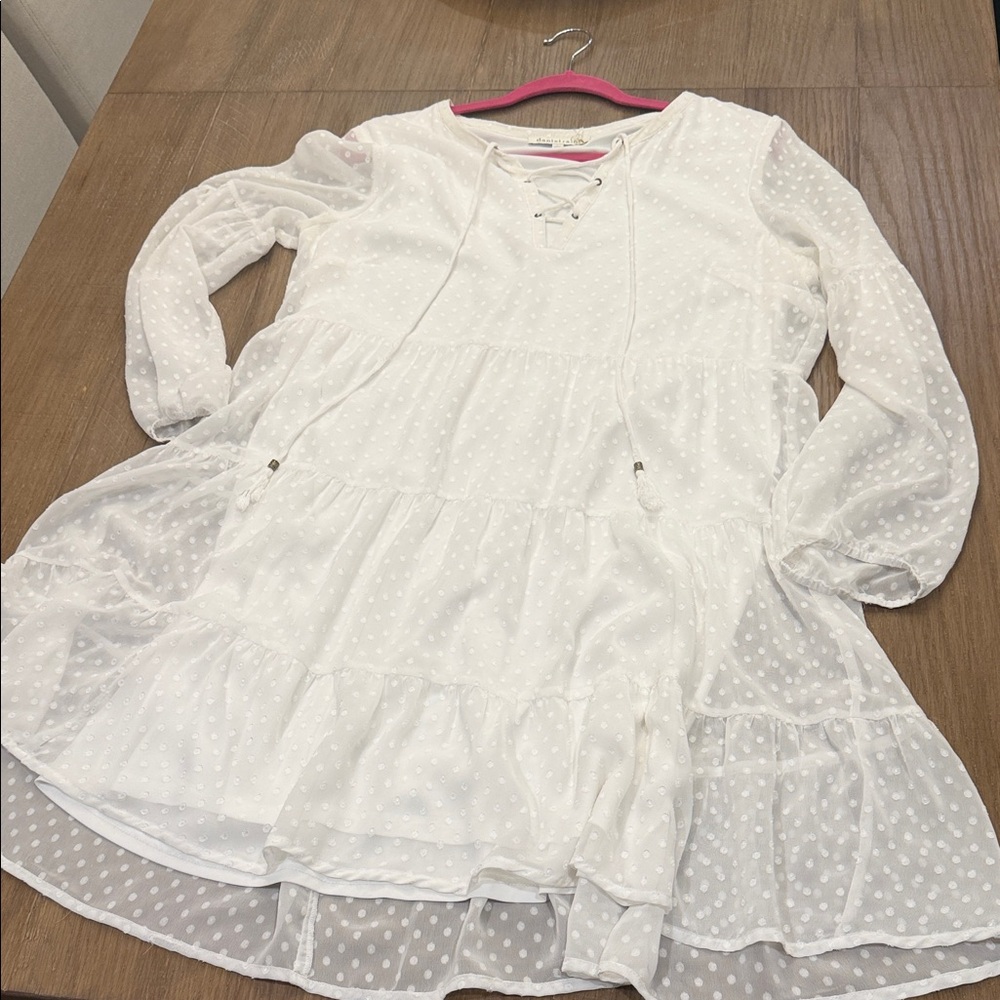Daniel Rainn White Textured Tunic